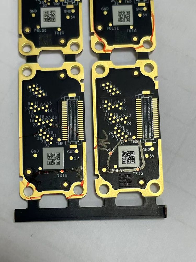 FPC软板二维码激光打标样品，多片联板