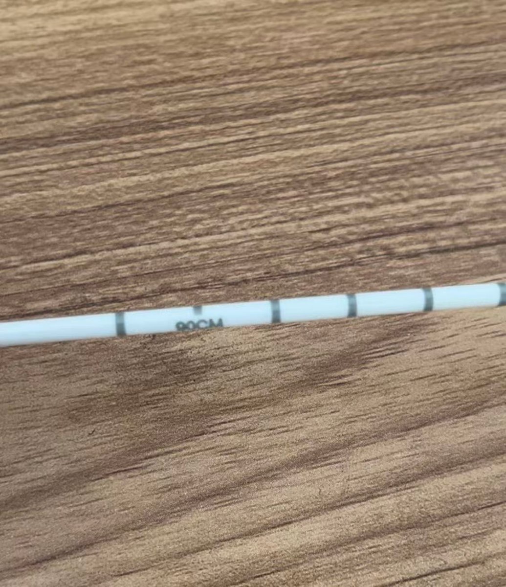 白色塑料管360度激光刻度标记样品